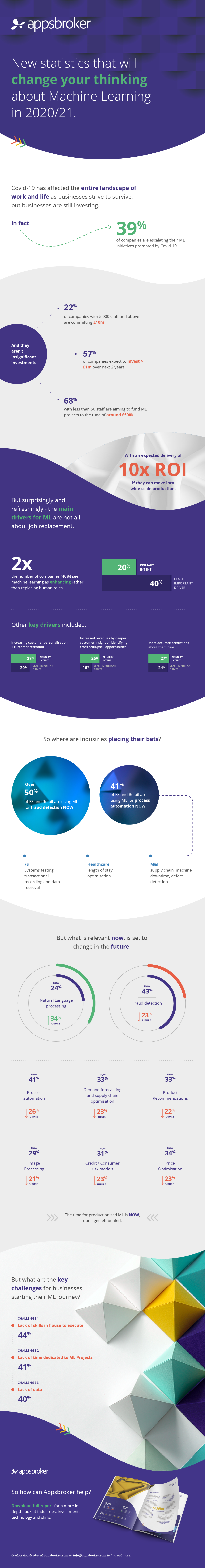 Machine Learning Report 2020 Infographic