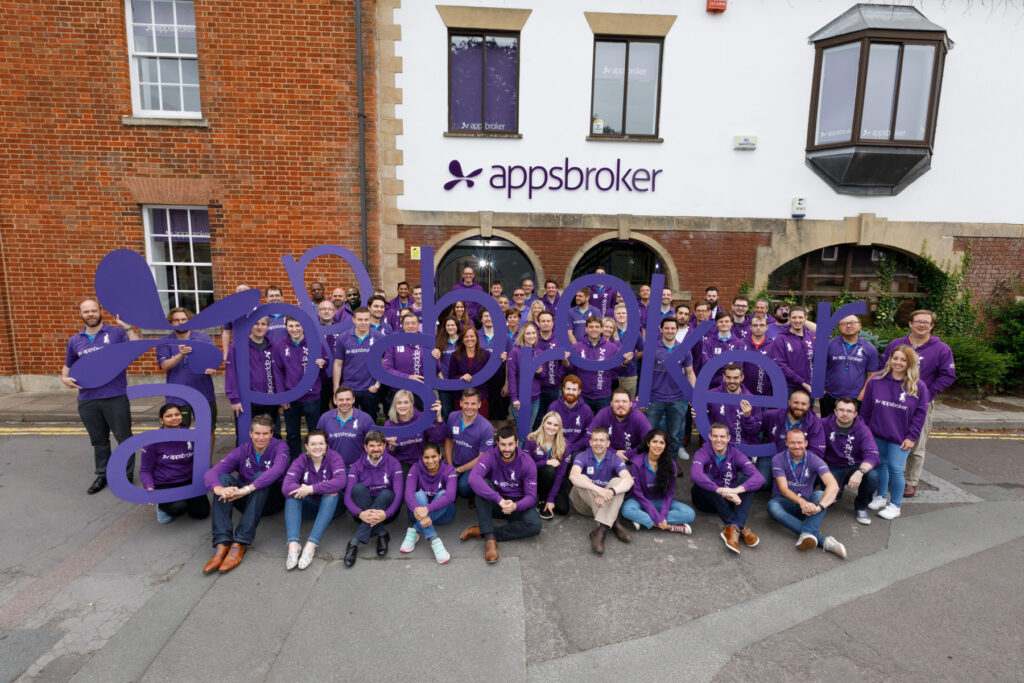Appsbroker team outside the Swindon office