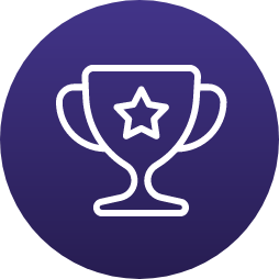 purple icon award