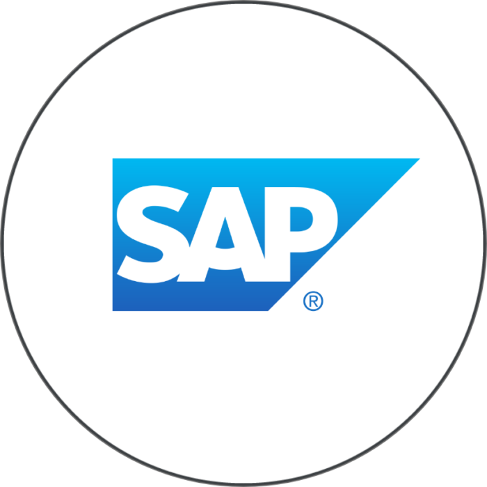 SAP logo in circle